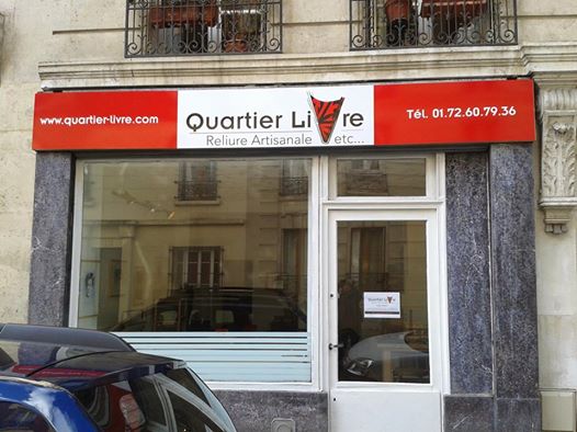 atelier de reliure Quartier Livre-Paris