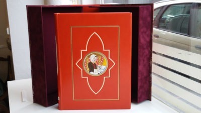 Reliure d'art quartier-livre "Christine-de-Pisan"
