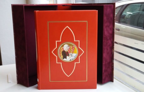 Reliure d'art quartier-livre "Christine-de-Pisan"